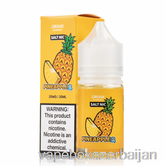 Vape Baku ICED Pineapple SALTS - ORGNX E-Liquid - 30mL 35mg